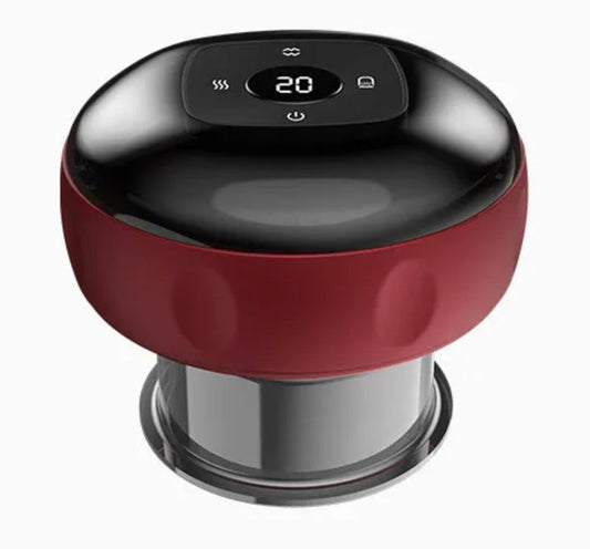 Varmende sugekopp for å lindre muskelspenninger