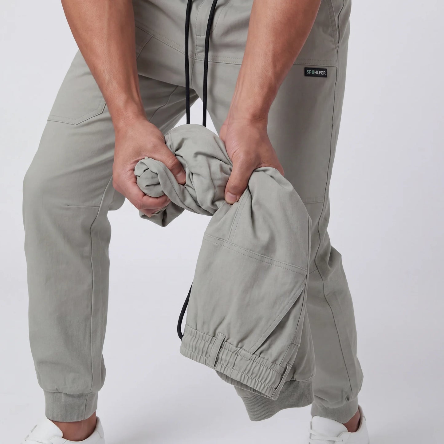 سروال كارجو مريح مع سعة تخزين كبيرة 